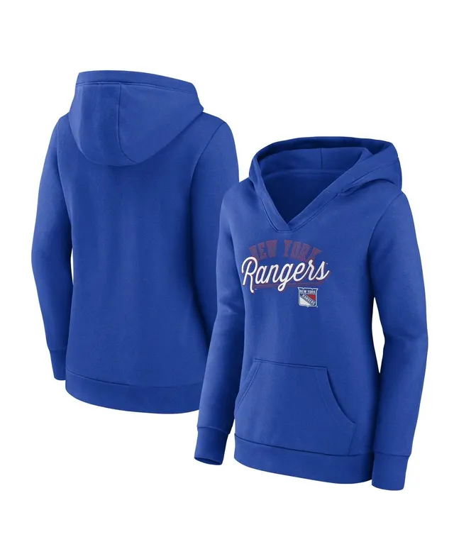 Atlanta Braves Fanatics Branded Women's Simplicity Crossover V-Neck  Pullover Hoodie - Navy