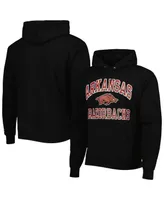 Men's Champion Black Arkansas Razorbacks High Motor Pullover Hoodie