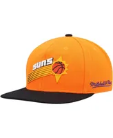 Men's Mitchell & Ness Orange, Black Phoenix Suns Hardwood Classics 40th Anniversary Team Side Fitted Hat