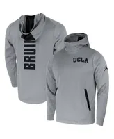 Men's Jordan Gray Ucla Bruins 2-Hit Performance Pullover Hoodie