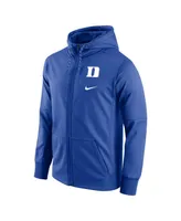 Men's Nike Royal Duke Blue Devils Logo Stack Performance Full-Zip Hoodie