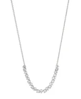 Eliot Danori Cubic Zirconia Frontal Tennis Necklace, Created for Macy's