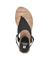 White Mountain Women's All Good Thong Wedge Sandals