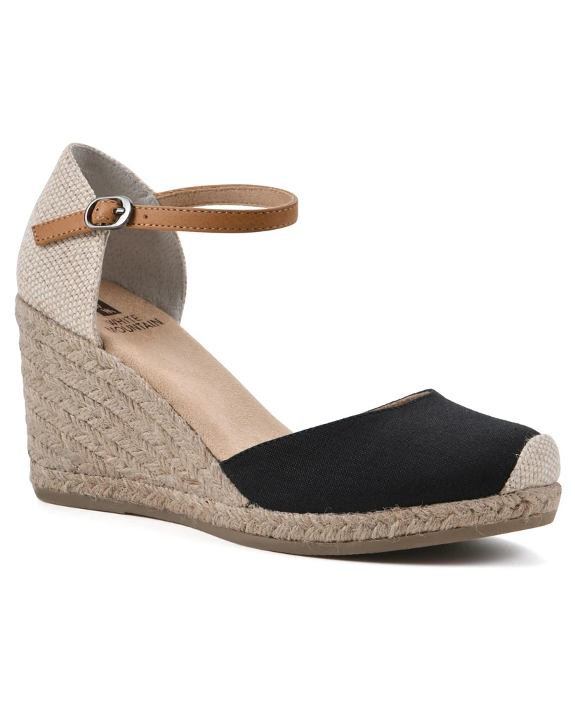 White Mountain Women's Mamba Espadrille Wedges