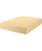 Superity Linen 100% Premium Cotton Fitted Sheet - Soft and Breatheable - 200 Thread Count - 48 Inch Size - Cream