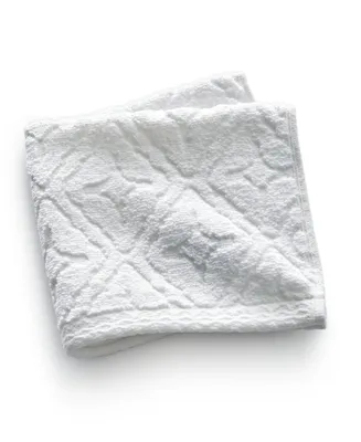 Hotel Collection Micro Cotton Sculpted Tonal Tile Washcloth, 13" x 13", Created for Macy's