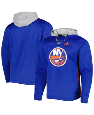 Men's adidas Royal New York Islanders Skate Lace Team Pullover Hoodie