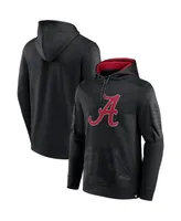 Men's Fanatics Black Alabama Crimson Tide On The Ball Pullover Hoodie