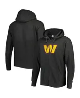 Men's G-iii Sports by Carl Banks Heather Charcoal Washington Commanders Perfect Season Full-Zip Hoodie