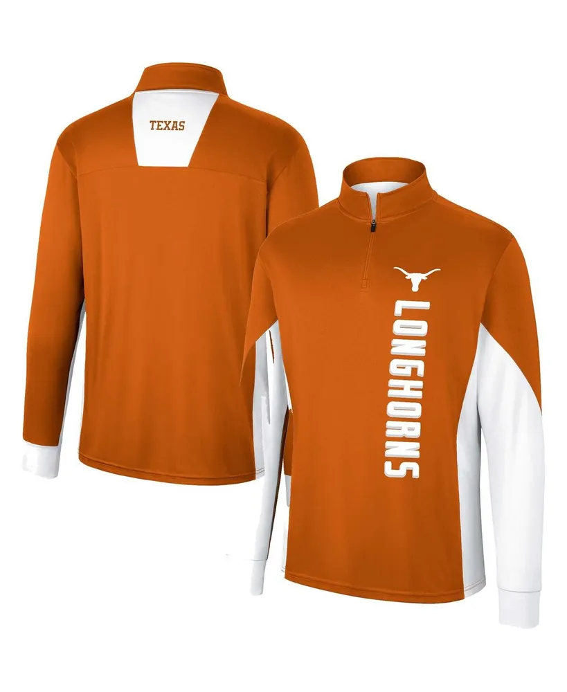 Men's Colosseum Texas Orange Longhorns Bart Quarter-Zip Windshirt