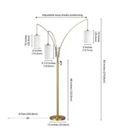 Spen 3-Light Brass Floor Lamp