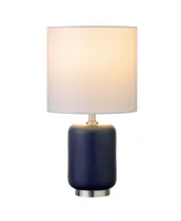 Lambert 15" Tall Ceramic Mini Lamp with Fabric Shade