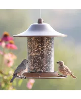 Perky-Pet Panorama Squirrel Resistant Bird Feeder, Rustic Brown