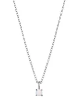 Giani Bernini Opal (4mm) Solitaire 18" Pendant Necklace in Sterling Silver, Created for Macy's