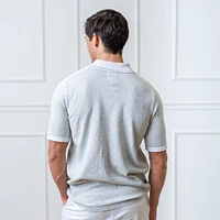 Hope & Henry Men's Short Sleeve Sweater Polo