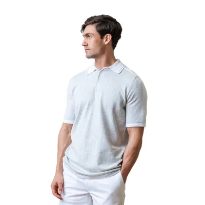 Hope & Henry Men's Short Sleeve Sweater Polo