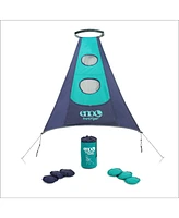 Eno TrailFlyer Outdoor Game - Outdoor Accessories for Hiking, Camping, Beach, and Festivals - Navy/Seafoam