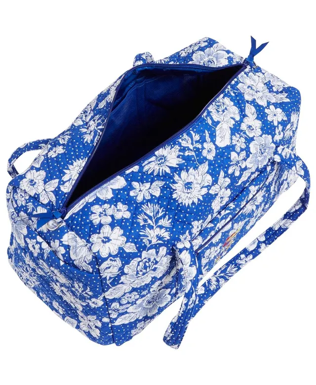 Vera Bradley Kansas Jayhawks Rain Garden Large Travel Duffel Bag