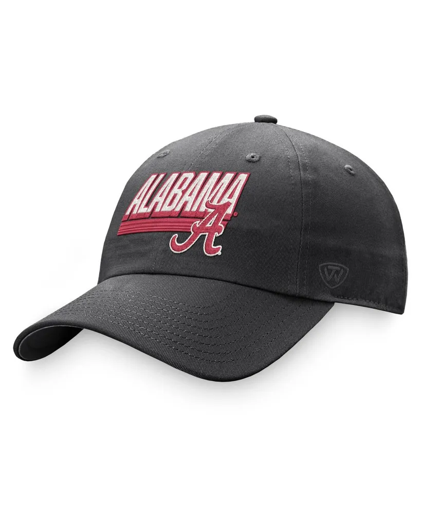 Men's Top of the World Charcoal Alabama Crimson Tide Slice Adjustable Hat