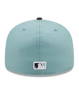Men's New Era Light Blue, Brown San Francisco Giants 2002 World Series Beach Kiss 59FIFTY Fitted Hat