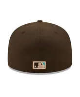 New Era Men's Brown, Mint Los Angeles Dodgers Walnut 59FIFTY Fitted Hat