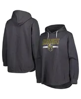 Women's Heather Charcoal Vegas Golden Knights Plus Fleece Pullover Hoodie