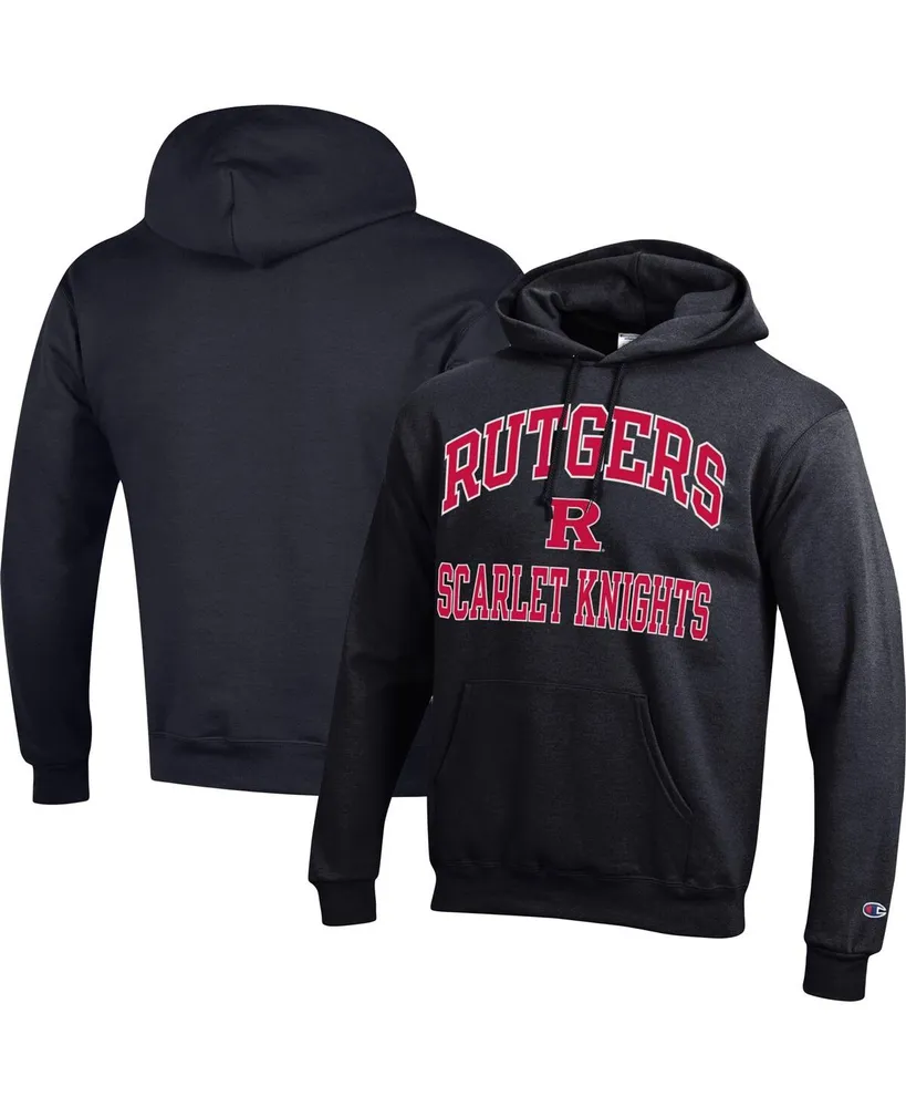 Men's Champion Black Rutgers Scarlet Knights High Motor Pullover Hoodie