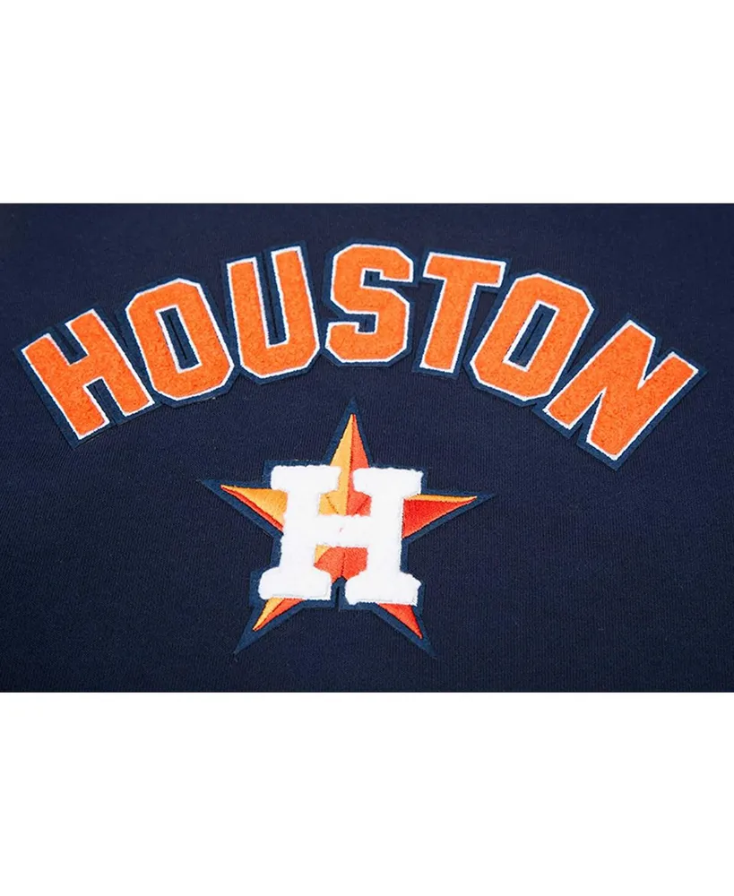 Women's Pro Standard Navy Houston Astros Classic Fleece Pullover Hoodie