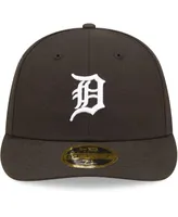 Men's New Era Detroit Tigers Black, White Low Profile 59FIFTY Fitted Hat