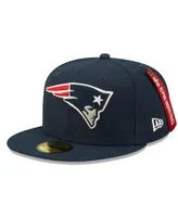 Men's New Era x Alpha Industries Navy England Patriots 59FIFTY Fitted Hat