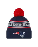 Men's New Era Navy New England Patriots Repeat Cuffed Knit Hat with Pom