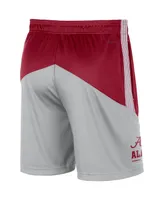 Men's Nike Crimson and Gray Alabama Crimson Tide Team Performance Knit Shorts