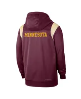 Men's Nike Maroon Minnesota Golden Gophers Sideline Performance Full-Zip Hoodie