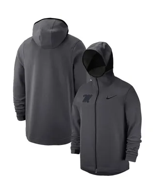 Men's Nike Anthracite Ole Miss Rebels Tonal Showtime Full-Zip Hoodie Jacket