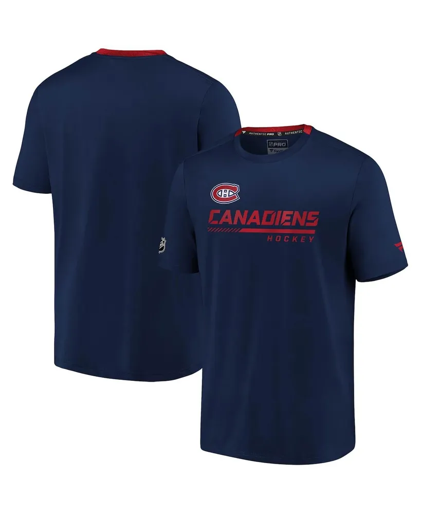 Men's Fanatics Navy Montreal Canadiens Authentic Pro Locker Room Performance T-shirt