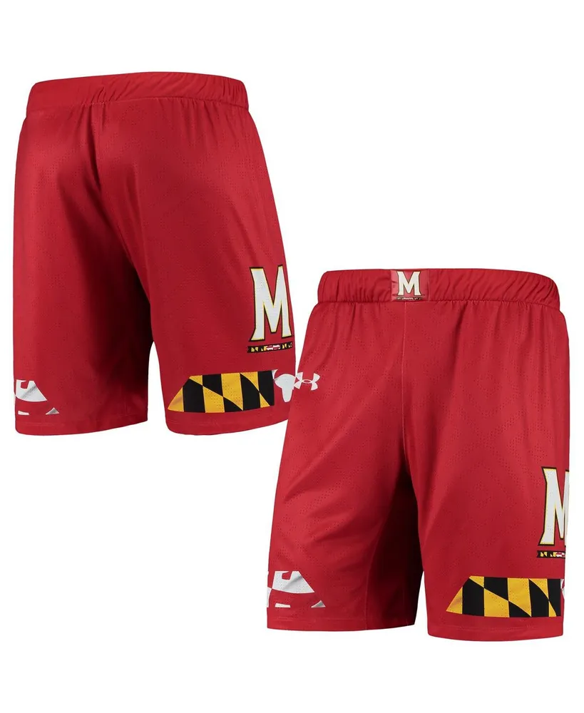 Men's Under Armour Red Maryland Terrapins Replica Basketball Short