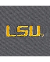 Men's Peter Millar Gray Lsu Tigers Perth Performance Quarter-Zip Top