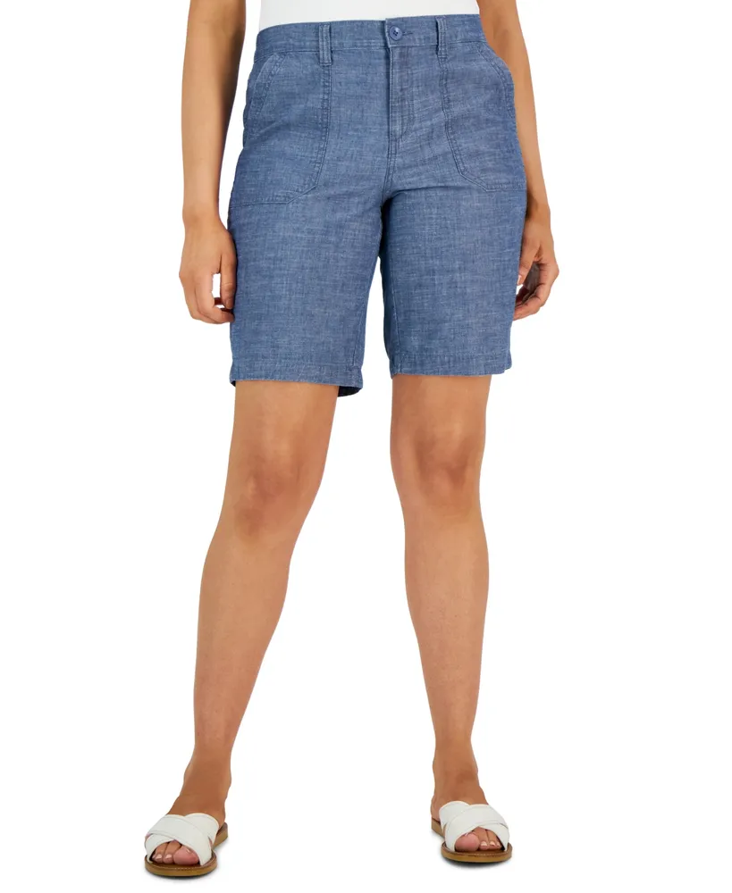 Karen Scott Plus Size Drawstring Skimmer Shorts, Created for Macy's - Macy's