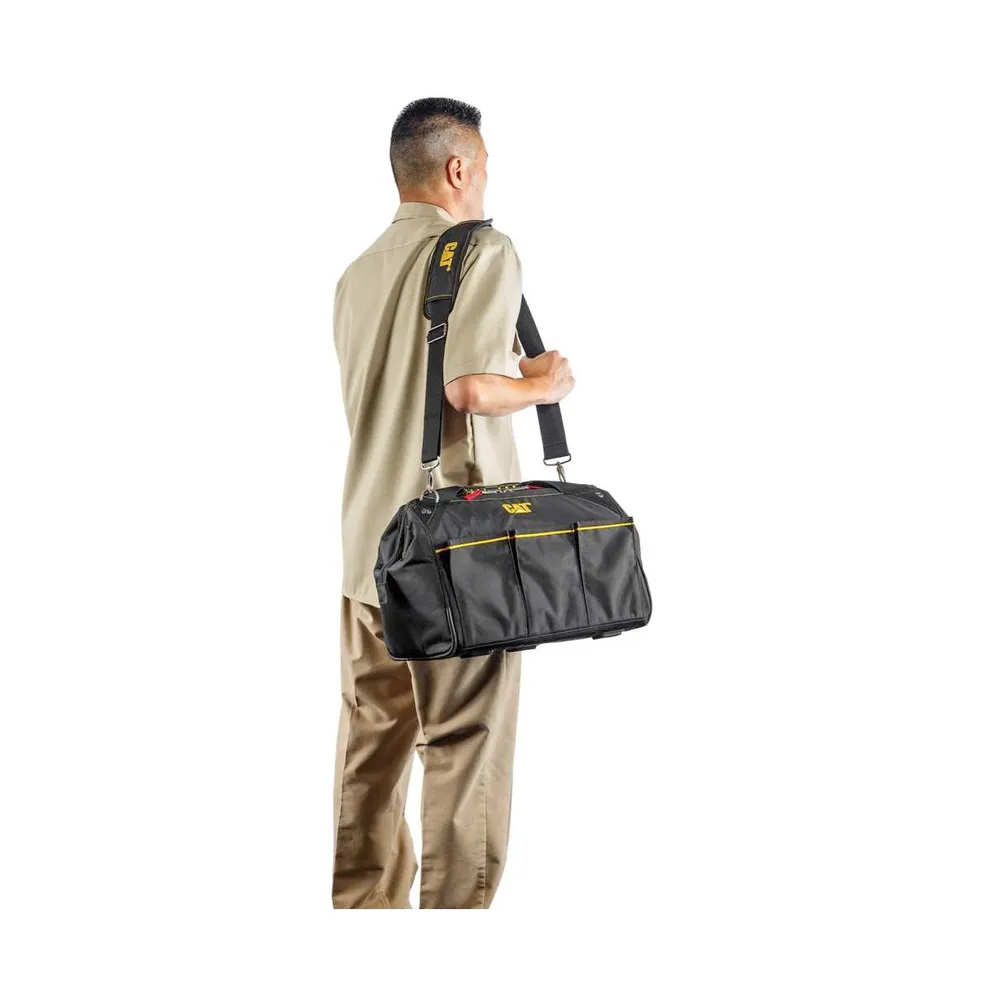 16 Inch Pro Wide-Mouth Tool Bag with 18 Pockets