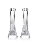 10" Waterford Lismore Diamond Candlestick, Set of 2