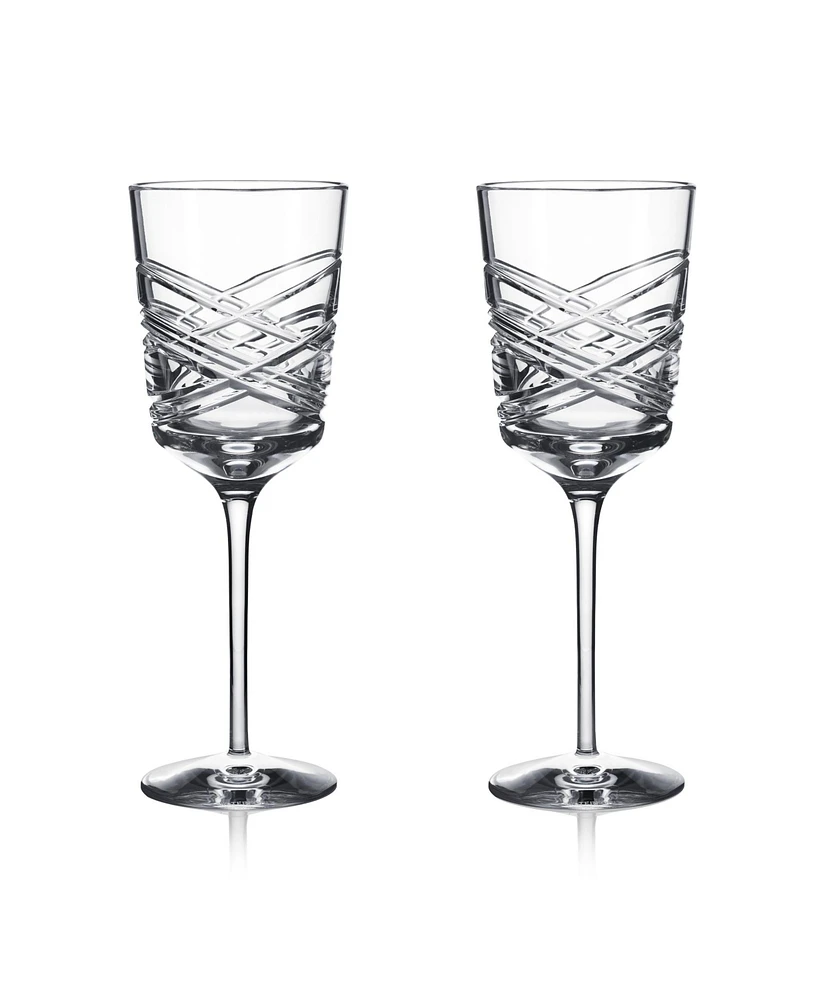 Waterford Aran Mastercraft White Wine 10 oz, Set of 2