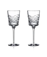 Waterford Aran Mastercraft White Wine 10 oz, Set of 2
