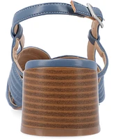 Journee Collection Women's Kirsi Square Toe Sandals