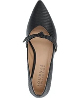 Journee Collection Women's Cait Bow Mary Jane Pointed Toe Flats