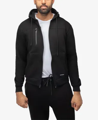 X-Ray Men's Fleece Full-Zip Hoodie with Chest Pocket
