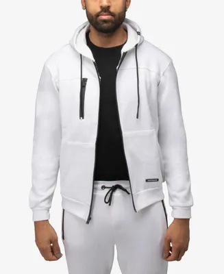 X-Ray Men's Fleece Full-Zip Hoodie with Chest Pocket