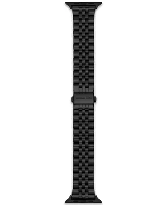 Michael Kors Unisex Black Stainless Steel Band for Apple Watch, 38mm, 40mm, 41mm and 42mm, 44mm, 45mm, 49mm