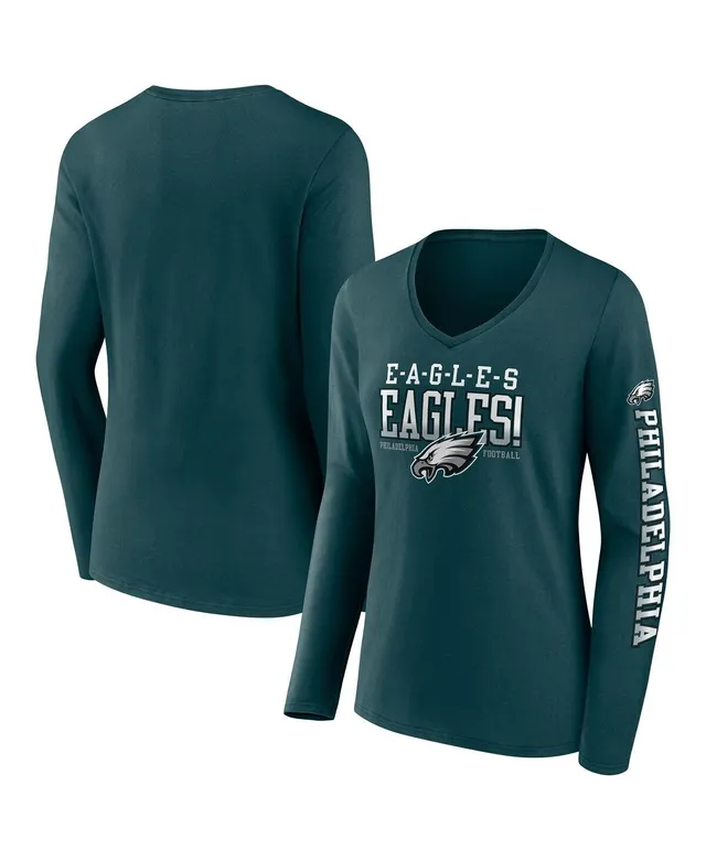 Fanatics Women's Branded Jalen Hurts Midnight Green Philadelphia Eagles  Athena Name and Number Notch Neck T-shirt - Macy's