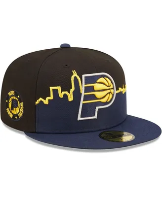 Men's New Era Navy, Black Indiana Pacers 2022 Tip-Off 59FIFTY Fitted Hat