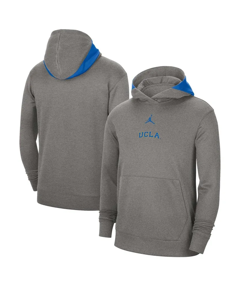 Men's Jordan Heather Gray Ucla Bruins Team Basketball Spotlight Performance Pullover Hoodie